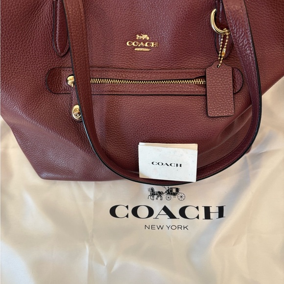 Coach Burgundy Tote Bag - Picture 4 of 4